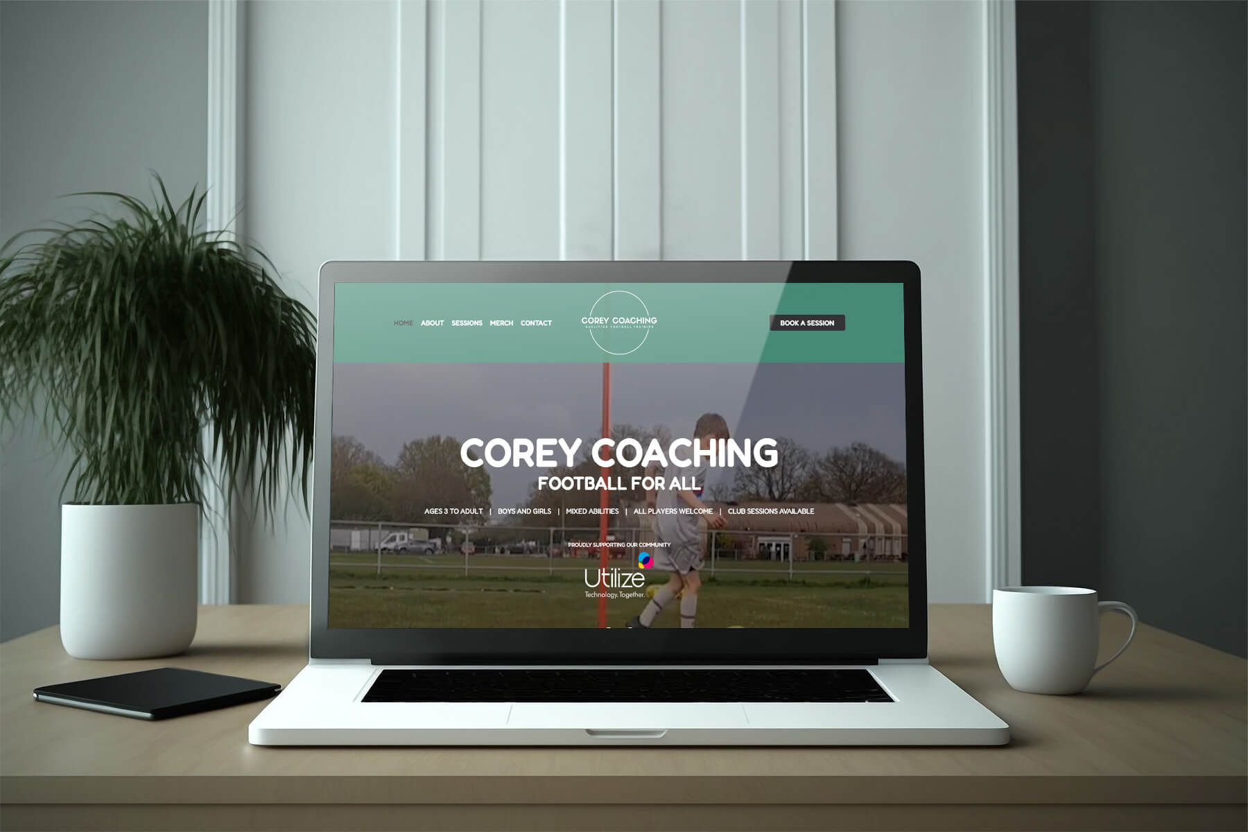 Corey Coaching website design