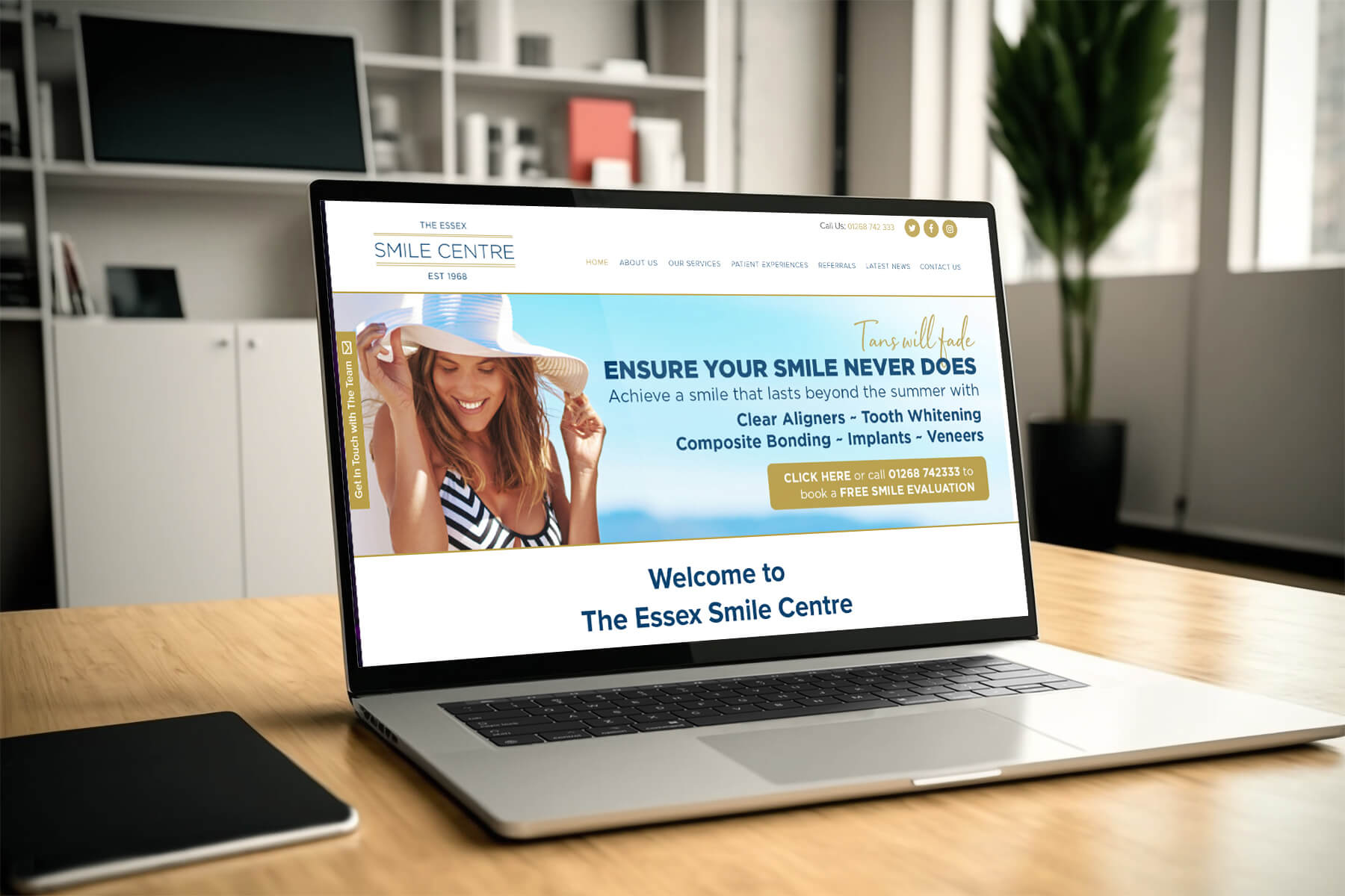 ESC – website design Essex Smile Centre dentist website design