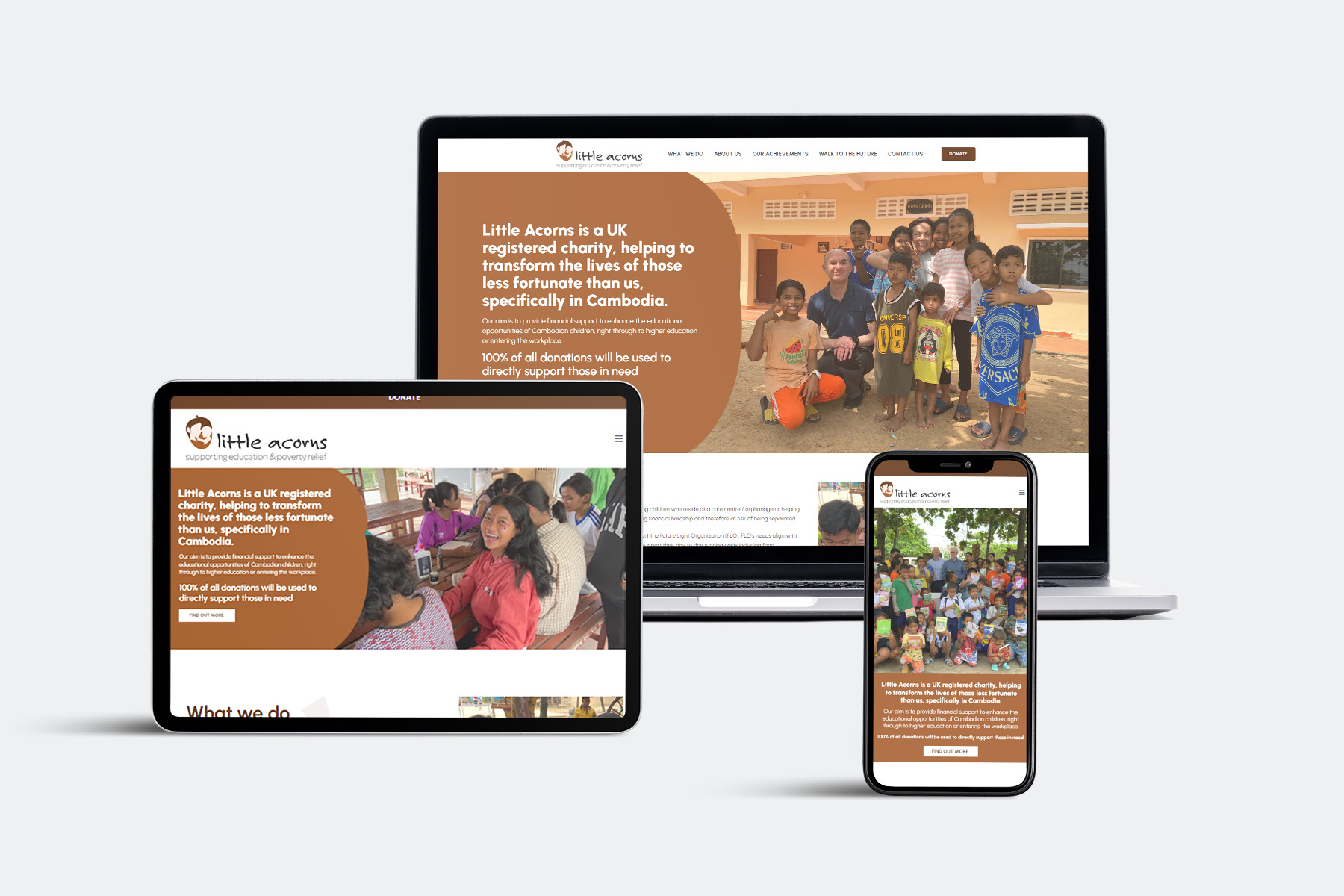 little acorns responsive website design