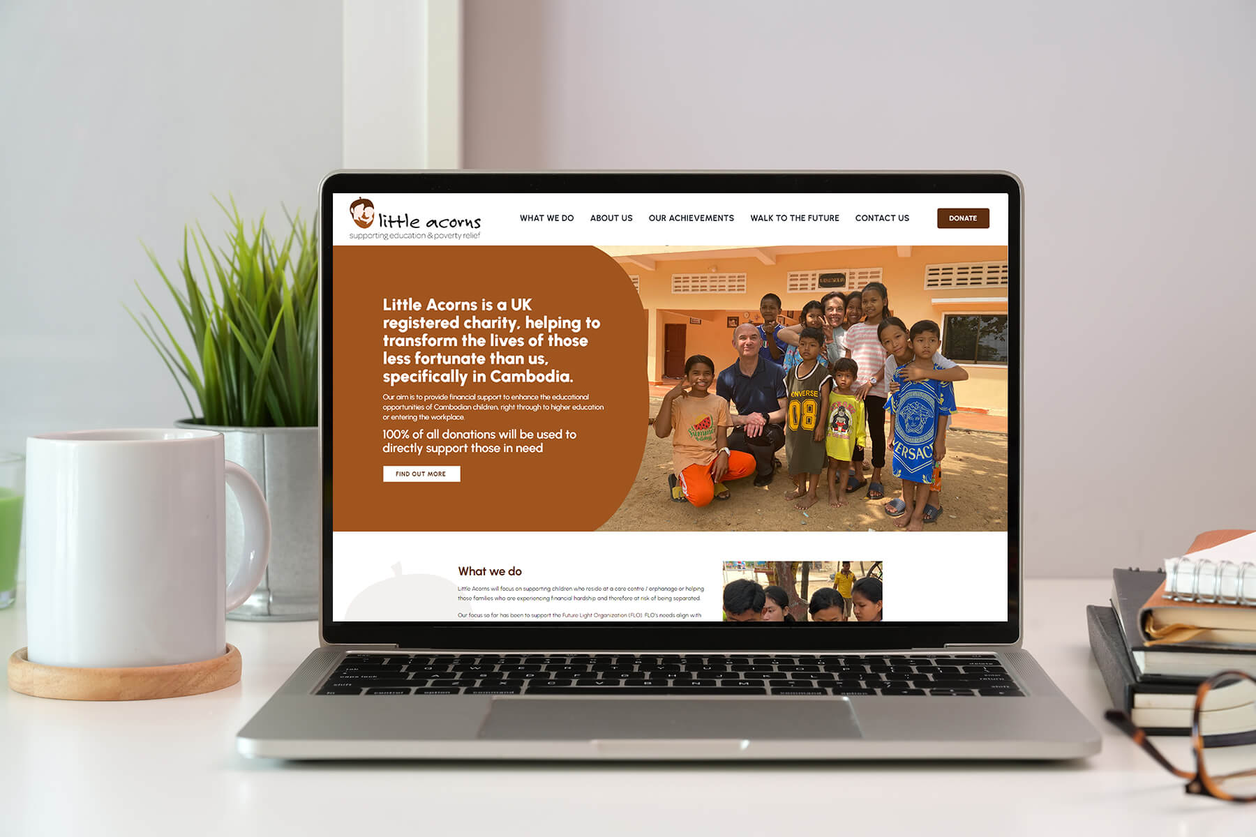 Little acorns website design
